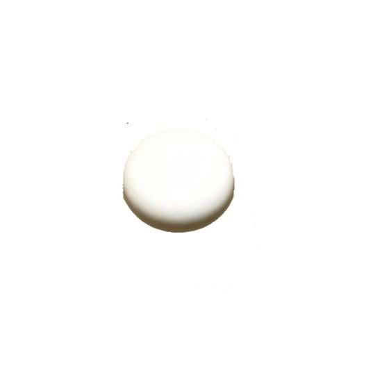 Polimer Düğme Düz Beyaz