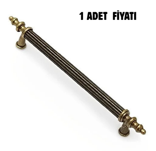Alm. Antik Sarı Boru Sivri 005 Kulp 96 mm