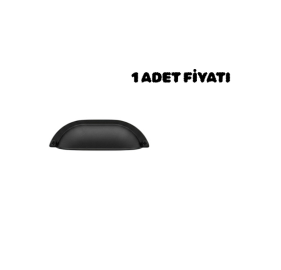 Çanak Kulp Siyah 96 mm