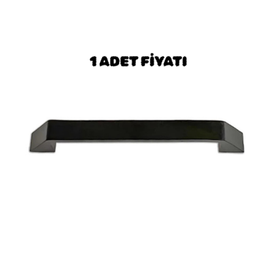 Orta Girift Kulp 160 mm Mat Siyah 15 mm