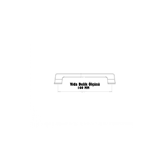 Ekol Klas Dolu Alm. Kulp 160 mm İnox 8 X 16 (Prizma)
