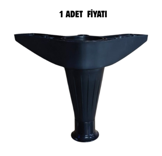 Yonca Ayarlı Pls Ayak Siyah 15 cm