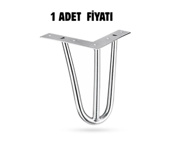 Martı Metal Boru Ayak Krom 15 cm