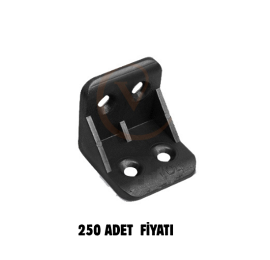 Pls. L Köşe Bağlantı Siyah ( 250 Adet)