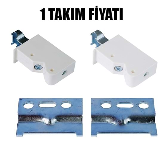 Modül Askı Bağlantı Elemanı Beyaz Takım