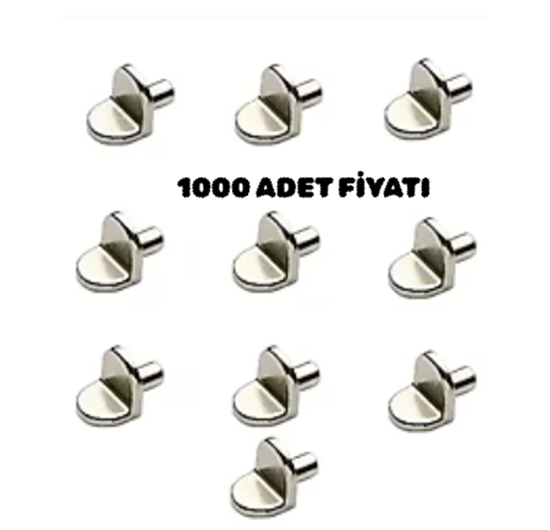 Metal Başlı Geçmeli Raf Pimi 5 mm ( 1000 Ad )