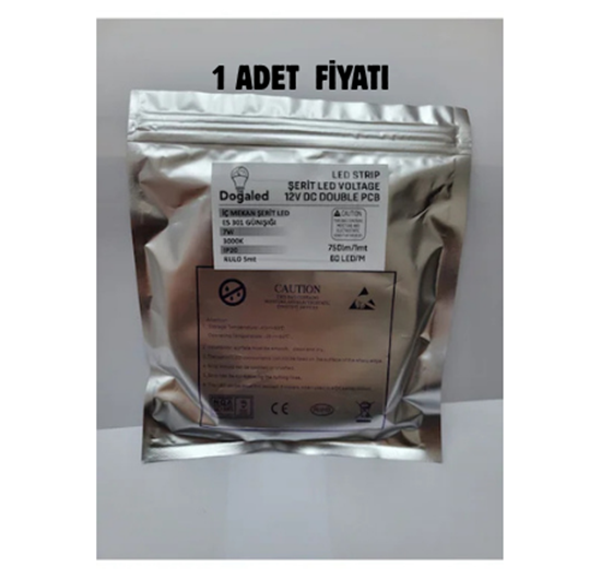 3 Çip Şerit Led 5 Mt ( Gün Işık )