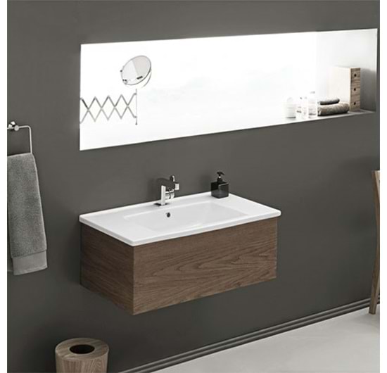 Turkuaz Arte Etajerli Lavabo 100x45 cm