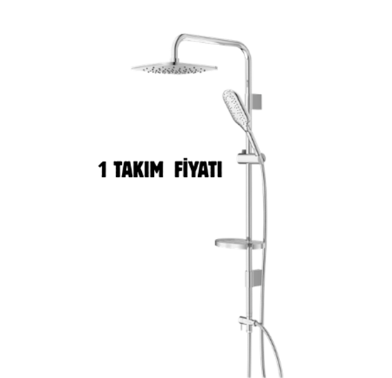 Diamond Soft Tall Duş Seti Krom