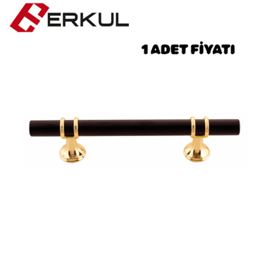Sude Paslanmaz Mat Siyah Kulp 96 mm Altın