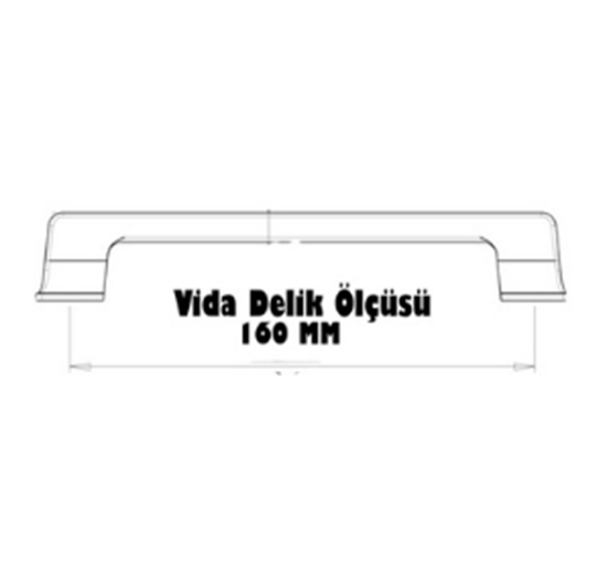 Alm.T Boru Kulp 160 mm Krom