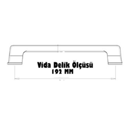 Alm.T Boru Kulp 192 mm Krom
