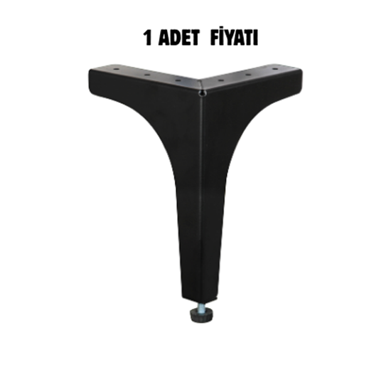 Lükens Metal Siyah Ayak 12 cm