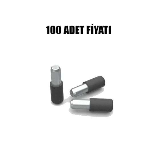 Pls. Başlı Metal Geçmeli Raf Pimi Antrasit ( 100 Adet)