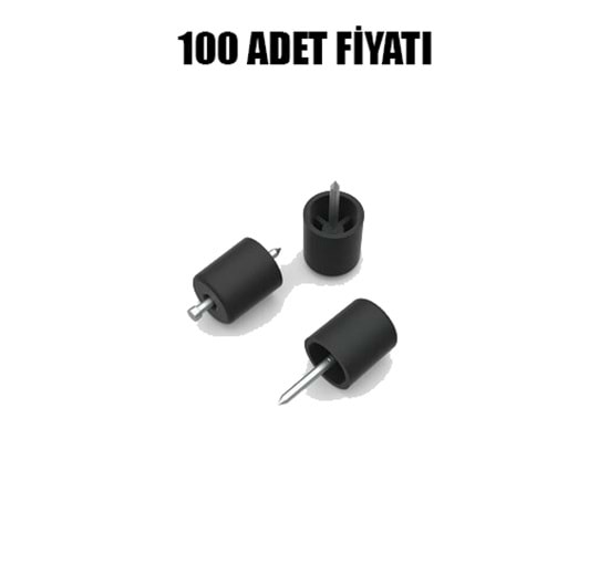 Pls. Çivili Raf Pimi Siyah ( 100 Adet)