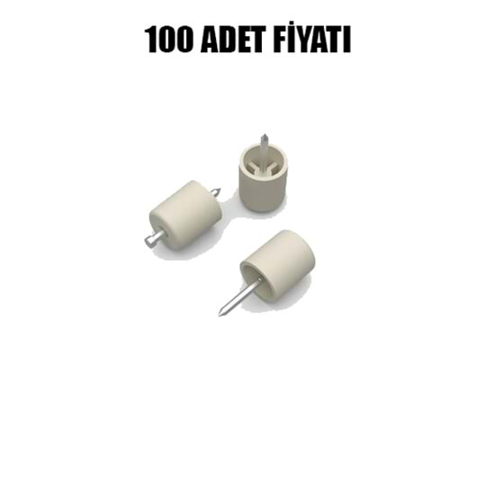 Pls. Çivili Raf Pimi Krem ( 100 Adet)