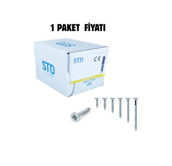 Std Sunta Vidası 6,0 X 80 Paket (100 Adet)