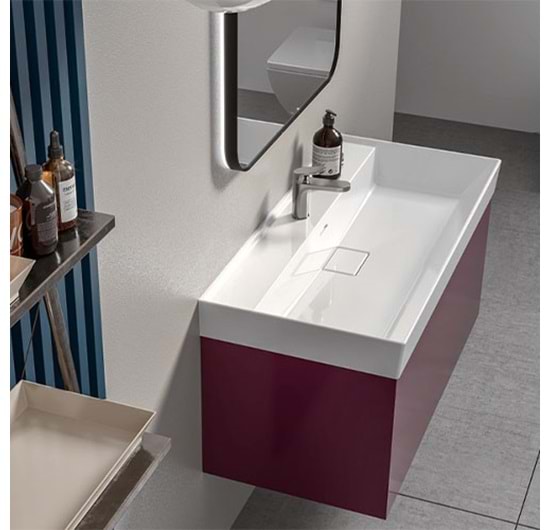 Turkuaz Sharp Etajerli Lavabo 80x48 cm